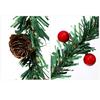 10/20 Pcs Christmas Garland Ties with Red Berries And Pine Cones Xmas Artificial Pine Garland Decorative Greenery Bands for Holiday Decor