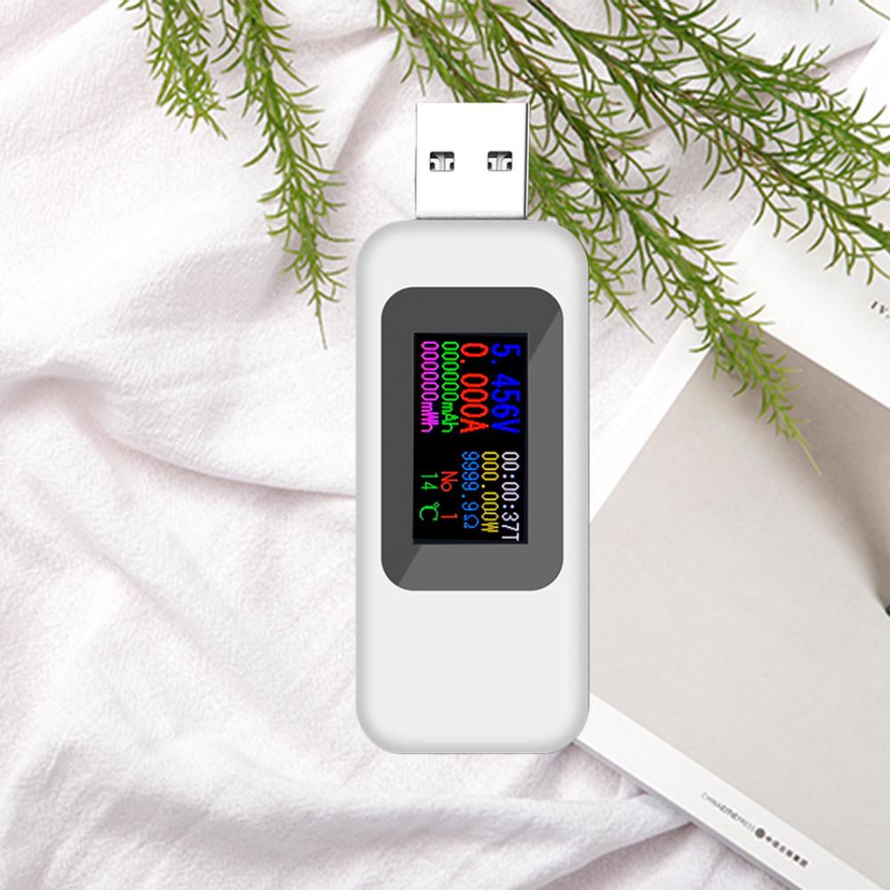USB Voltage Current Multimeter LCD Voltmeter Ammeter for Phone Test Power Capacity Monitoring Compact Plug and