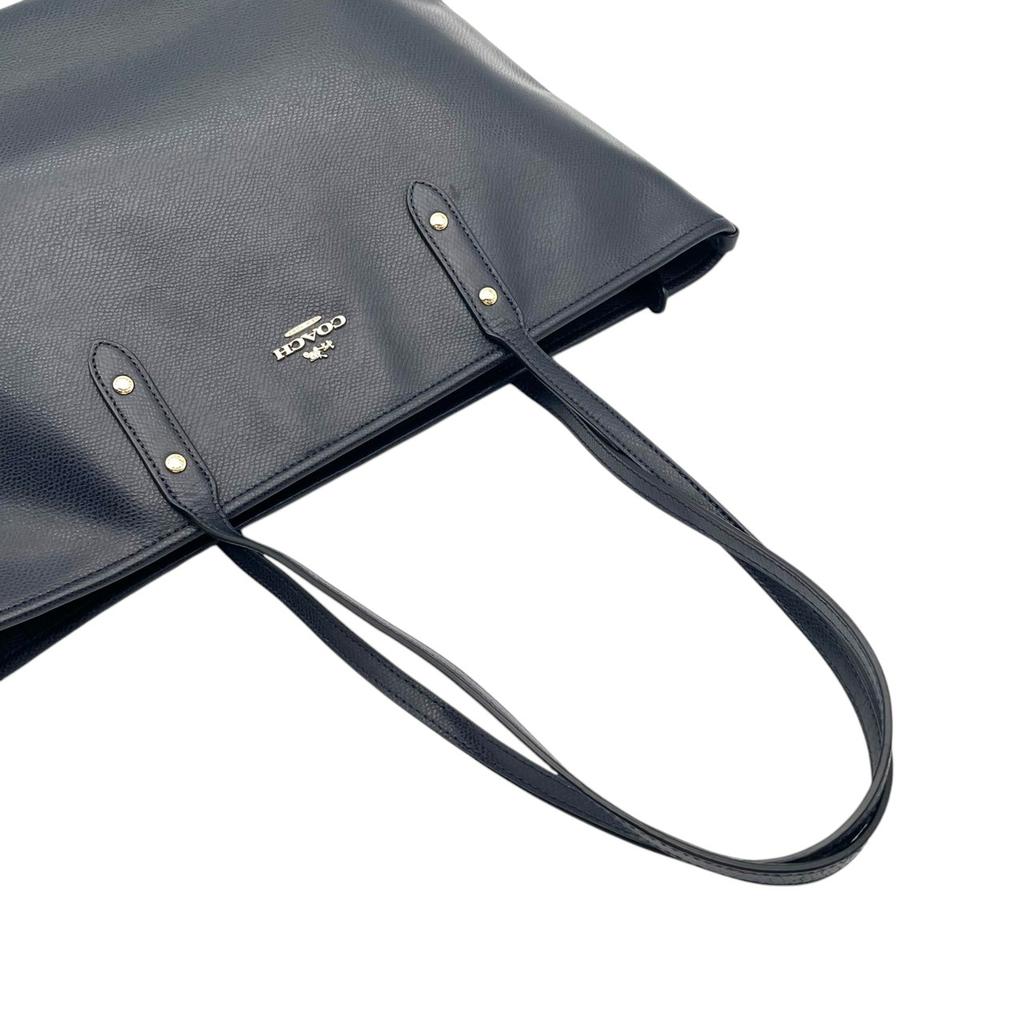 Used COACH Tote Bag City City Zip ToteTote Bag Navy Women
