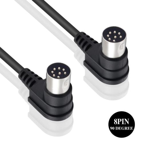 Poyiccot DIN 8-Pin Cable, DIN 8-Pin Male To Male Speaker Audio Cable, DIN 8-Pin Connector, S-Terminal, DIN Connector Compatible with B&O System Instru