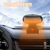 Portable Car Heater Battery Powered 90 Rotatable Auto Defogger Bedroom Electric Heater for Factory Office Dorm Camping Drivers