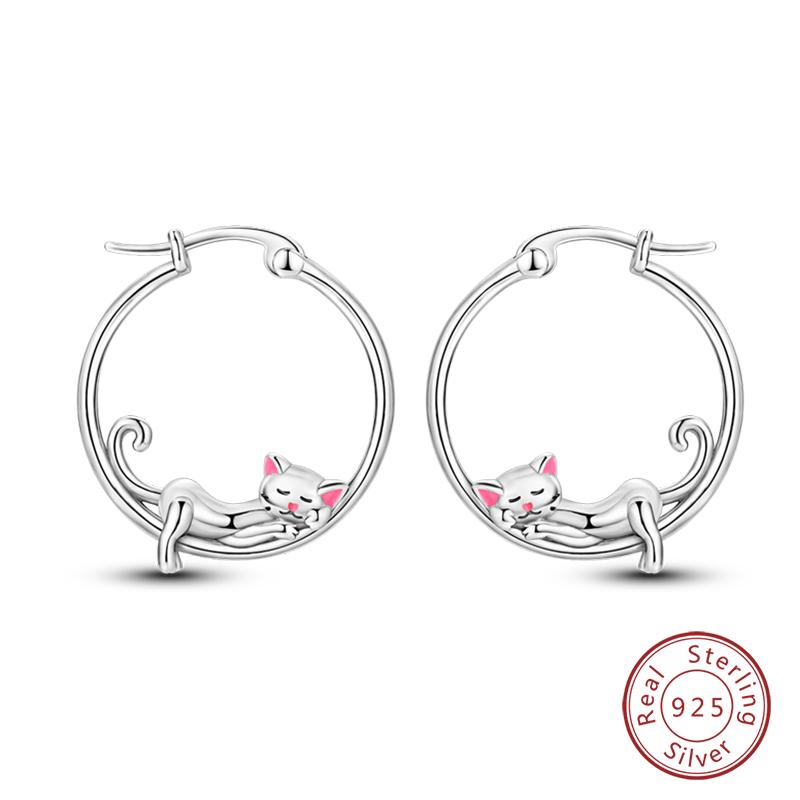 Real 925 Sterling Silver Colorful Dragonfly Butterfly Animal Earrings For Women Exquisite Birthday Anniversary Jewelry Gifts