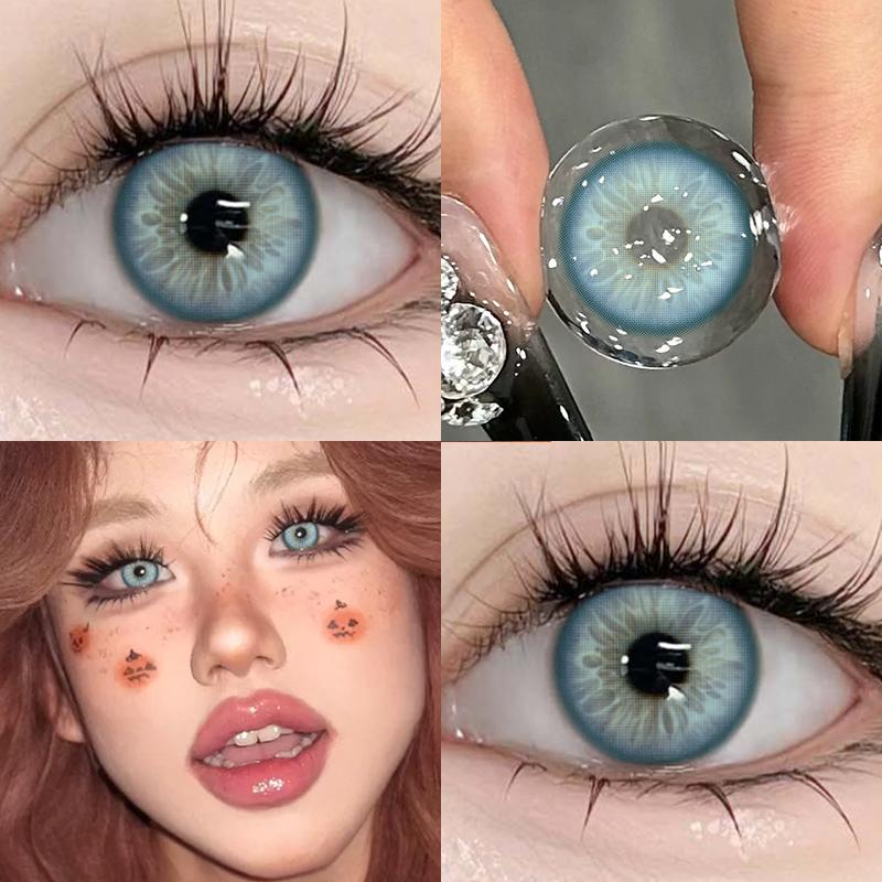 Kontaktní čočky Mill Creek 2 ks s technologií Grade Iris, řada 14,5 mm/14,0 mm, měkké hydrogelové kontaktní čočky Mill Creek, roční použití