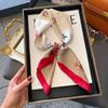 70cm Square Silk-Like Scarf Women Lightweight Fashion Accessory Office Chic Neck Wrap Stylish Print Design