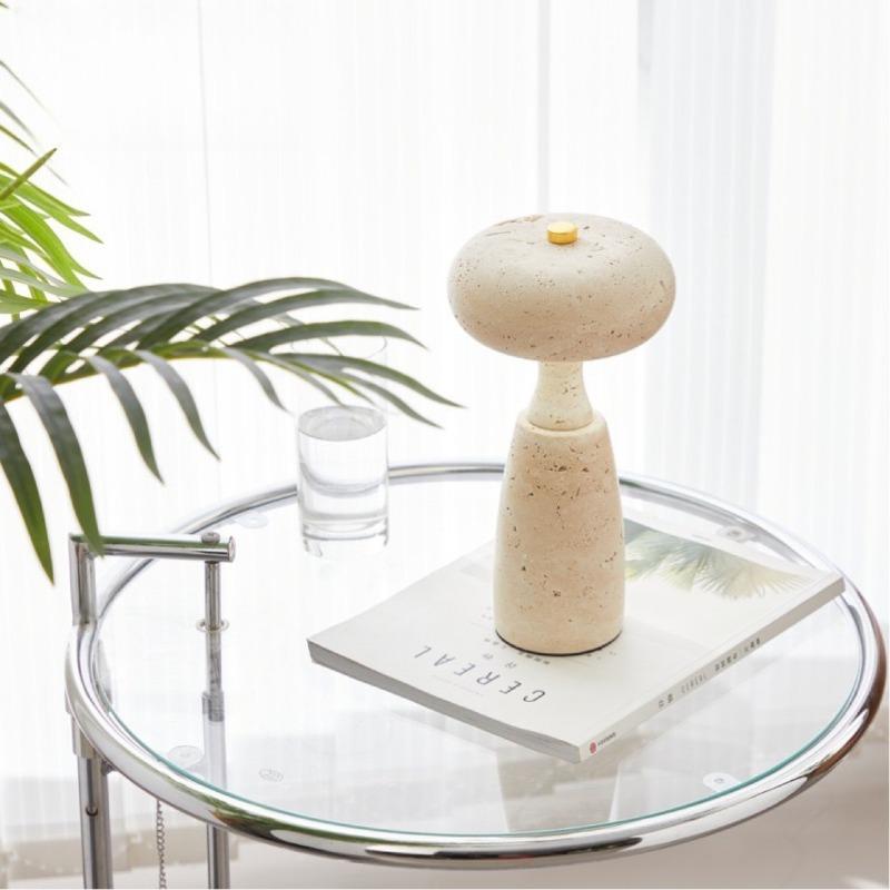 Marble Touch Desk Lamp, Mushroom Shaped Desktop Crafts, Home Night Light