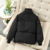 Krátká zimní bavlněná bunda v korejském stylu Nový chlebový kabát Zesílené bavlněné polstrované svrchní oblečení