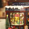 DIY Christmas Miniature House Kit LED Mini House Craft Toy with Furniture