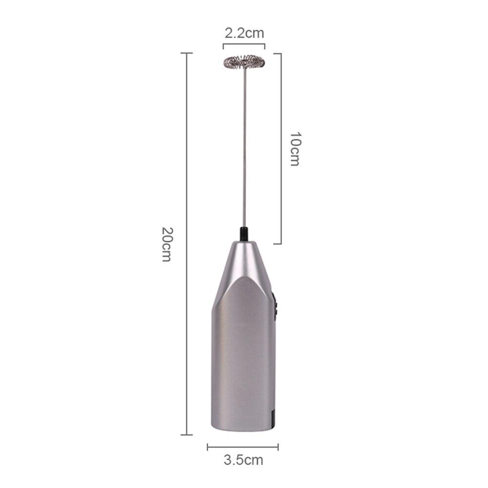 Stainless Steel Battery Operated Electric Milk Frother Egg Beater Kitchen Drink Foamer Whisk Mixer Stirrer