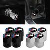 New 4Pcs Car Wheel Tire Valve Caps Air Stem Covers for BMW M E34 E36 E60 E90 E46 F10 F20 F30 X5 X6 X1 M3 M5 M6 E71 Accessories