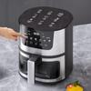 2024 New 7L Large Capacity Household Automatic Intelligent Air Fryer Visual Window Design Touch Screen Stainless Steel Oven