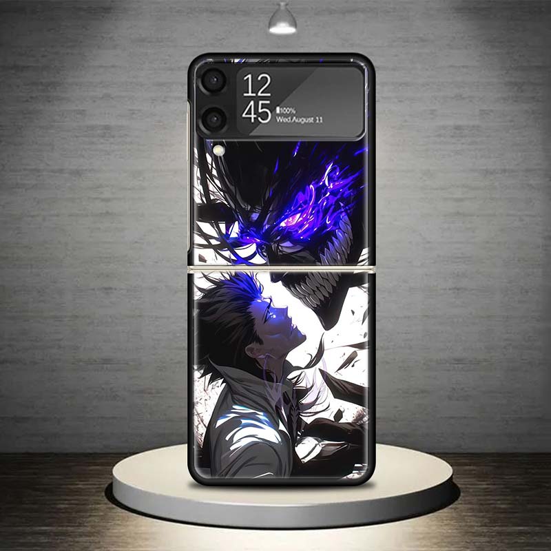 Aizen Sousuke Bleach Phone Case For Samsung Galaxy Z Flip 7 6 5 4 3 5G Shockproof Cover Z Flip7 Flip6 ZFlip5 Flip3 Flip4 Luxury