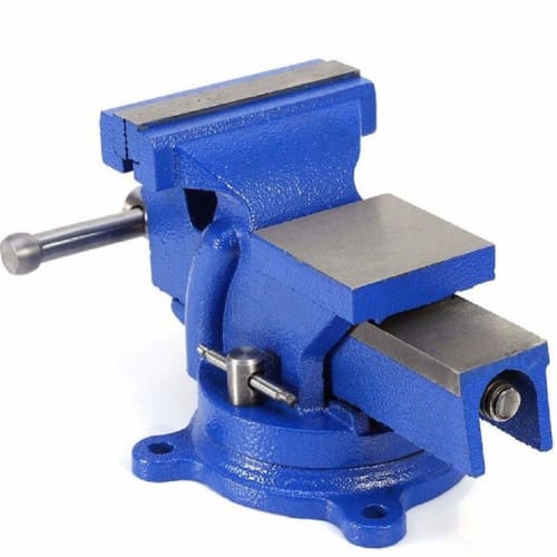 360 Rotating Vise, Home Vise, 150mm Rotating Table, Heavy-Duty Vise, Bench Vise, 6-Inch, 3-Point Fixation, Bolt Fixation, Work Mat, Insulated Vise, w