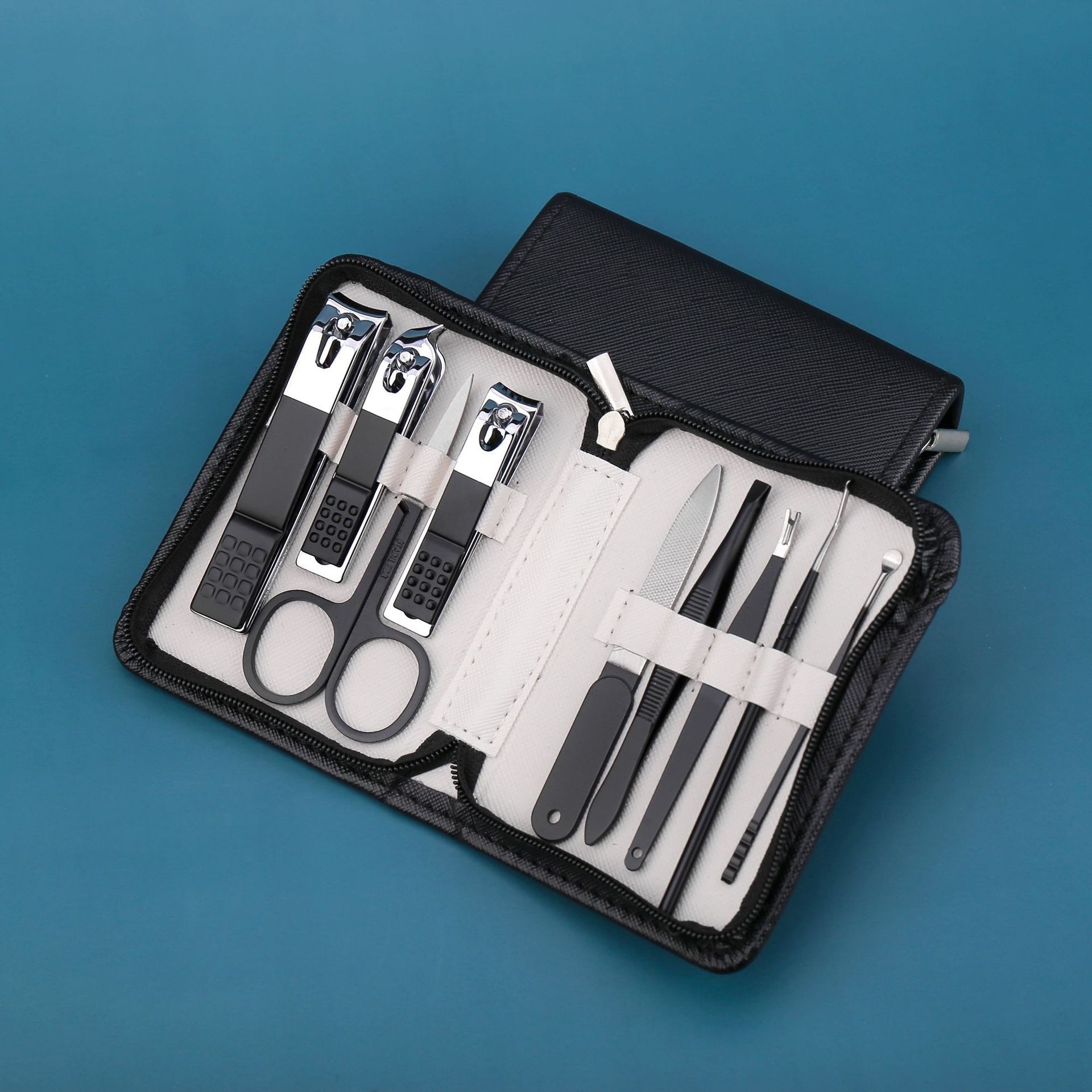Nail Clippers Set 9Pcs Stainless Steel Professional Manicure Pedicure Tool Nail Clipper Gift Sets