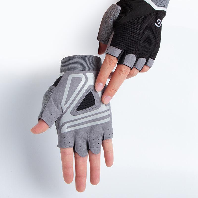 Fitness Gloves for Women with Half Finger Anti-cocoon Cycling Exercise Yoga Breathable Non Slip Wear Resistant Sun Protection Couple Sports Bicycle