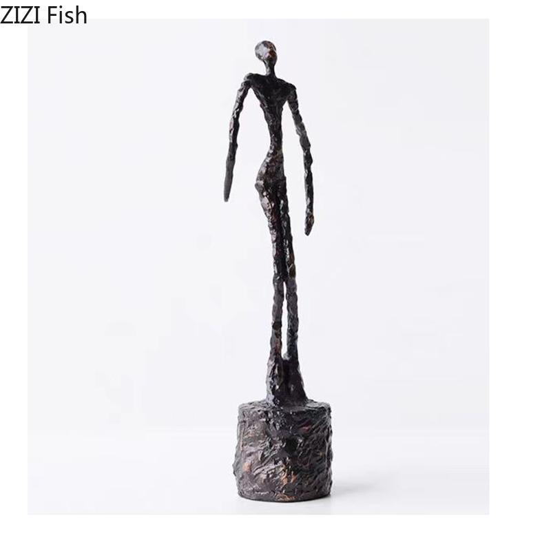 Twisted Dancer Figures Statue Artwork Ornaments Desk Decoration Creative Abstract Characters Sculpture Room Aesthetic Decor
