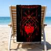 proof beach towel with a Valknut pattern - soft,absorbent,quick-drying,machine washable - perfect for swimming,camping,bathing