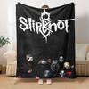 1ks Slipknot, Heavy Metal, Masky Flísová deka Lehká měkká pro všechna roční období, Ideální na pohovku, do kanceláře, na postel, na cesty, na kempování Přehoz65
