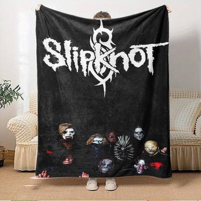 1pc Slipknot,Heavy Metal,Masks Flannel Blanket Lightweight Soft for All Seasons, Ideal for Couch, Office, Bed, Travel, Camping Throw65
