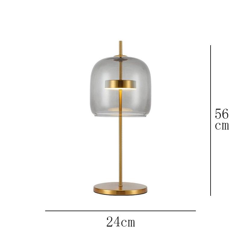 Nordic Modern Glass Table Lamp - Creative, Stylish Lighting for Living Room, Bedroom, Hotel, or Model Room