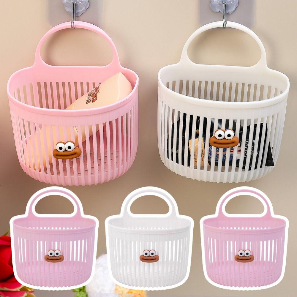 

Reusable Storage Basket Wall-mounted Organizer Cute Kitchen Hanging Baskets білий