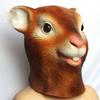 Eichhörnchen Maske Lustiges Tier Eichhörnchen Kopfbedeckung Halloween Latex Maske Maskenball Cosplay Requisite