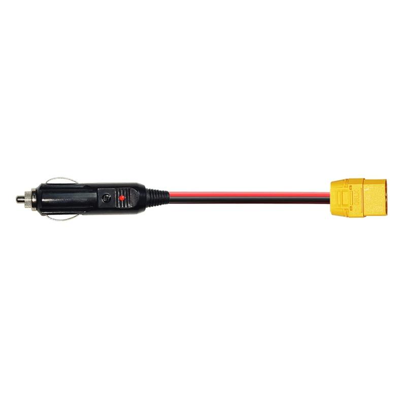 Neuestes Ladekabel für Feuerzeug XT90 Buchse zu Auto Zigarettenanzünder Stecker für Solar-Generator Power Station 14AWG 12V