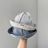 Striped Pattern Baby Bucket Hat Cotton Infant Panama Bonnet Panama Sunshade Basin Cap  Kids Wear
