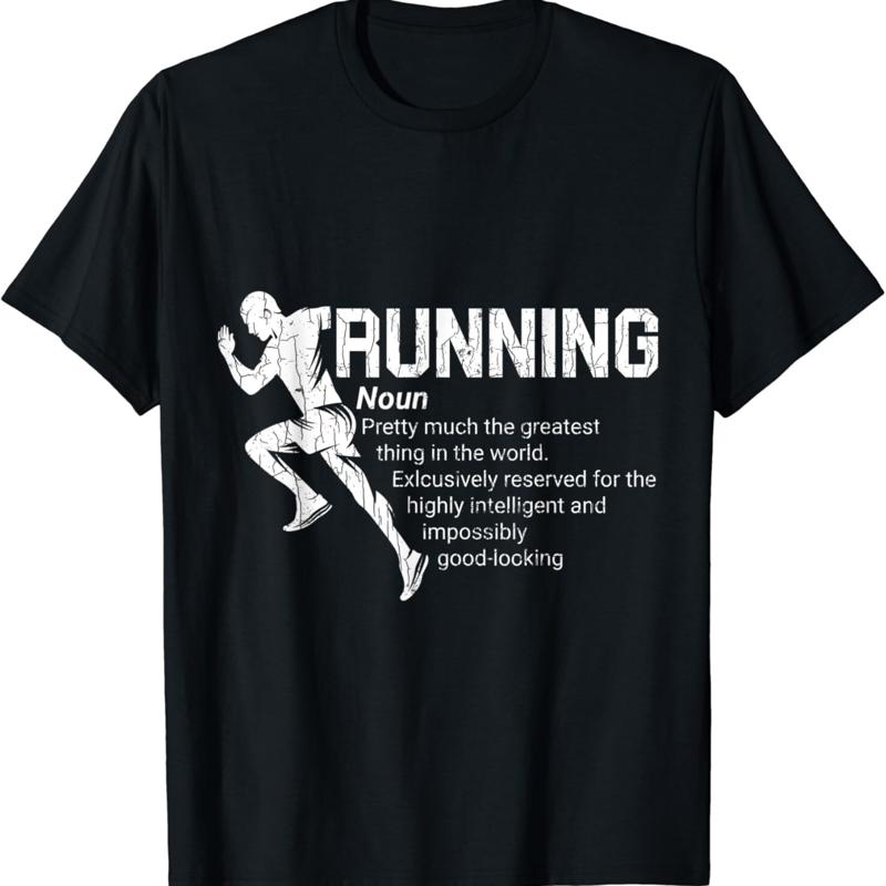 

Running Definition Funny Marathon Runner T Shirt - Men s Summer Cotton Graphic Tee S