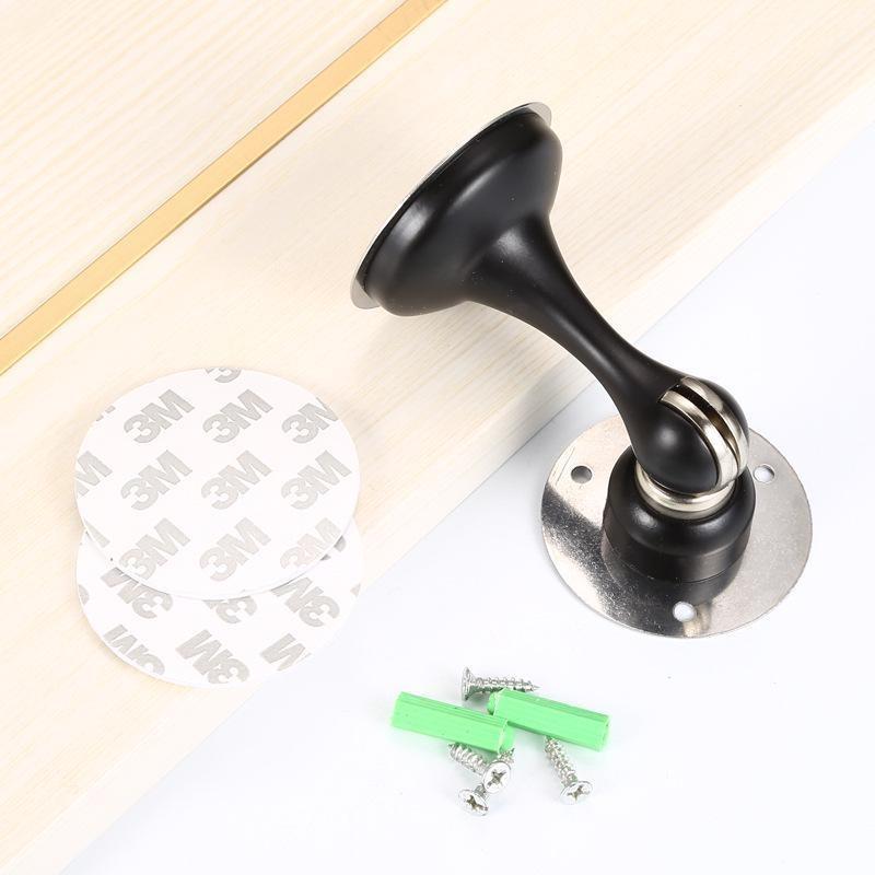 1PCS Magnetic Door Stop Stainless Steel Nail-free Door Stopper Door Catch Door Holder for Wall Protector