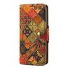 For iPhone 16 Case Flower Printing Stand PU Leather Protective Phone Cover