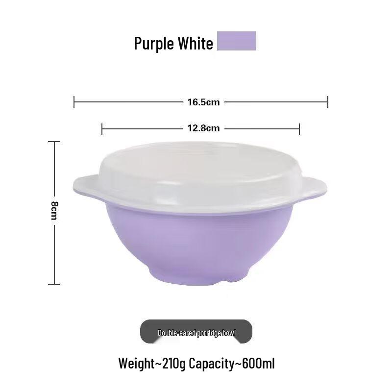 Plastic Double-Handle Soup Bowls