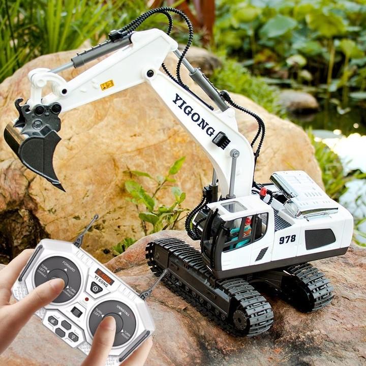 Non-Toxic Children Rc Car Toys Remote Control Car Toys For Children Radio Control Excavator Dump Truck Bulldozer Electric Car Kids Toys Gift