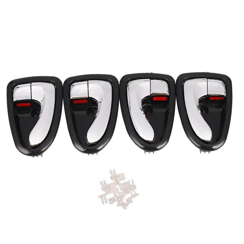 

4 шт., внутренняя дверная ручка автомобиля, передняя, ​​задняя, ​​левая и правая для HYUNDAI ACCENT/VERNA 2000-2006 8261022001LG 826001LG бежевый