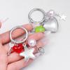 Stylish Romance Star Heart Keyring Portable Star Heart Keychain Small Gift   Schoolbag