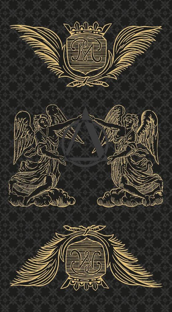 Kancharo Tarot Card Set of Marseille Gold Black Includes Japanese Tarot Card Instructions Pouch 78-Card [Tarot & Edition] & (Authentic)