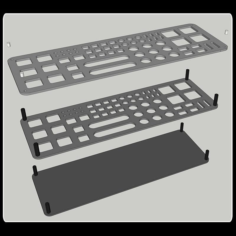 Model Tool Storage Rack Multi Slot Organizer Stand Thick Density Board For Model Pliers Pen Tweezers Workbench Storage