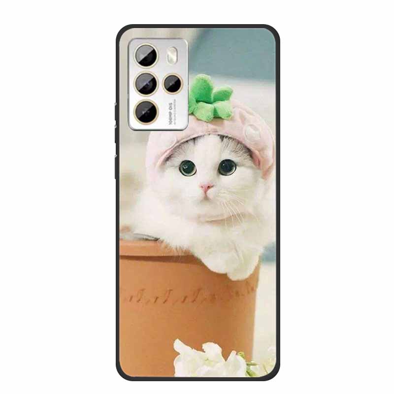 For HTC U23 Pro 5G Case Animals Silicone Soft TPU Phone Cases For HTC U23 Pro 2023 HTCU23 2QCB100 Protector Cartoon Wolf Coque