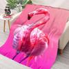 Beautiful Pink Flamingo Cartoon Soft Blanket for Bed Bedroom Sofa Picnic, Throw Blanket for Cover Outdoor Leisure Trip Nap Gifts