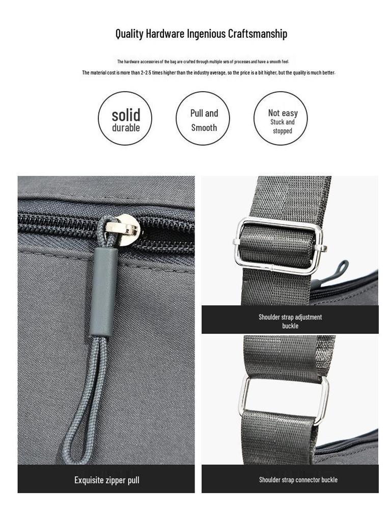 2026 Women's Multi-Pocket Oxford Shoulder Bag: Stylish, Layered, and Simple Crossbody for Casual Commuting