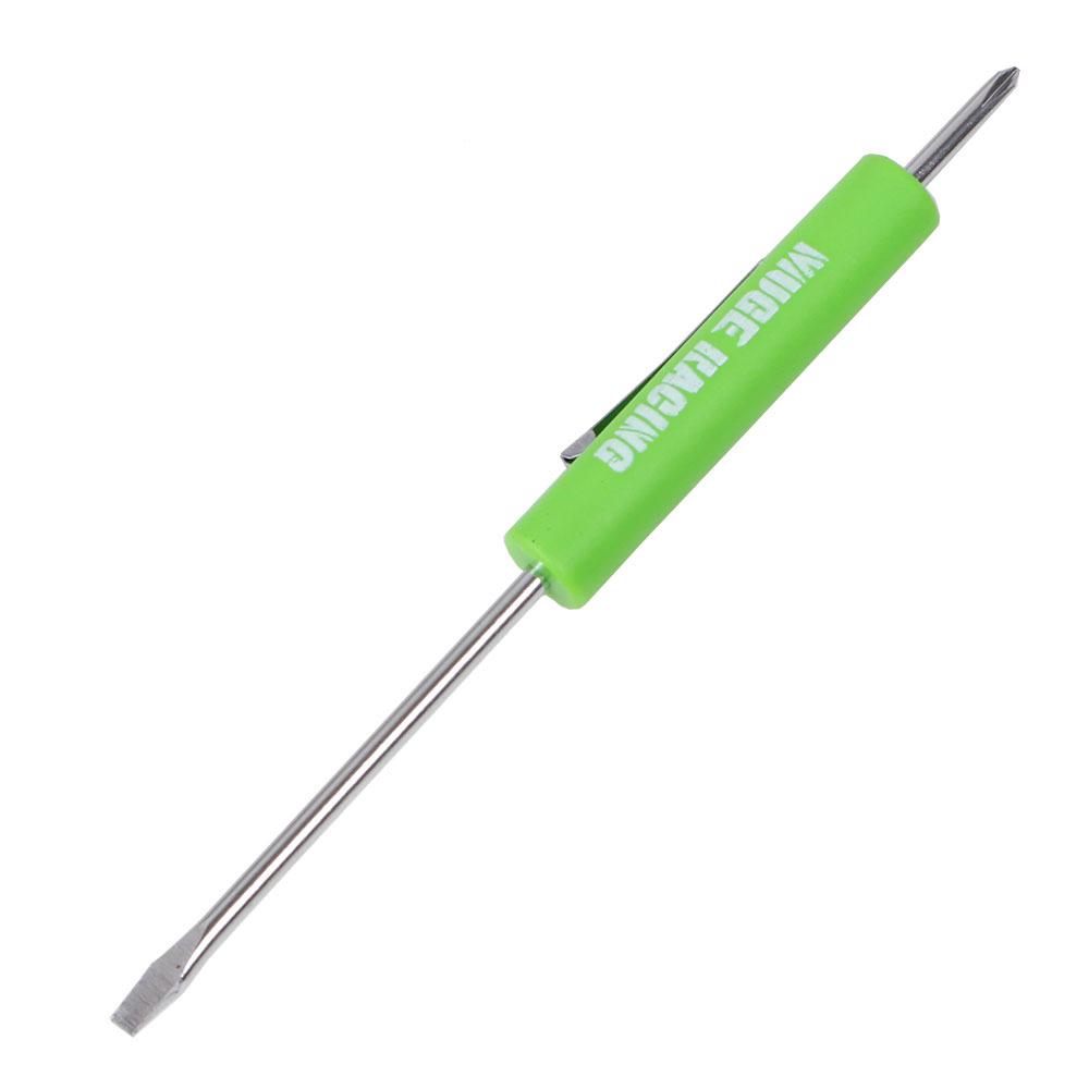 Dual-Ended Magnetic Mini Screwdriver - Flathead & Phillips: Ideal for Assembly Workers
