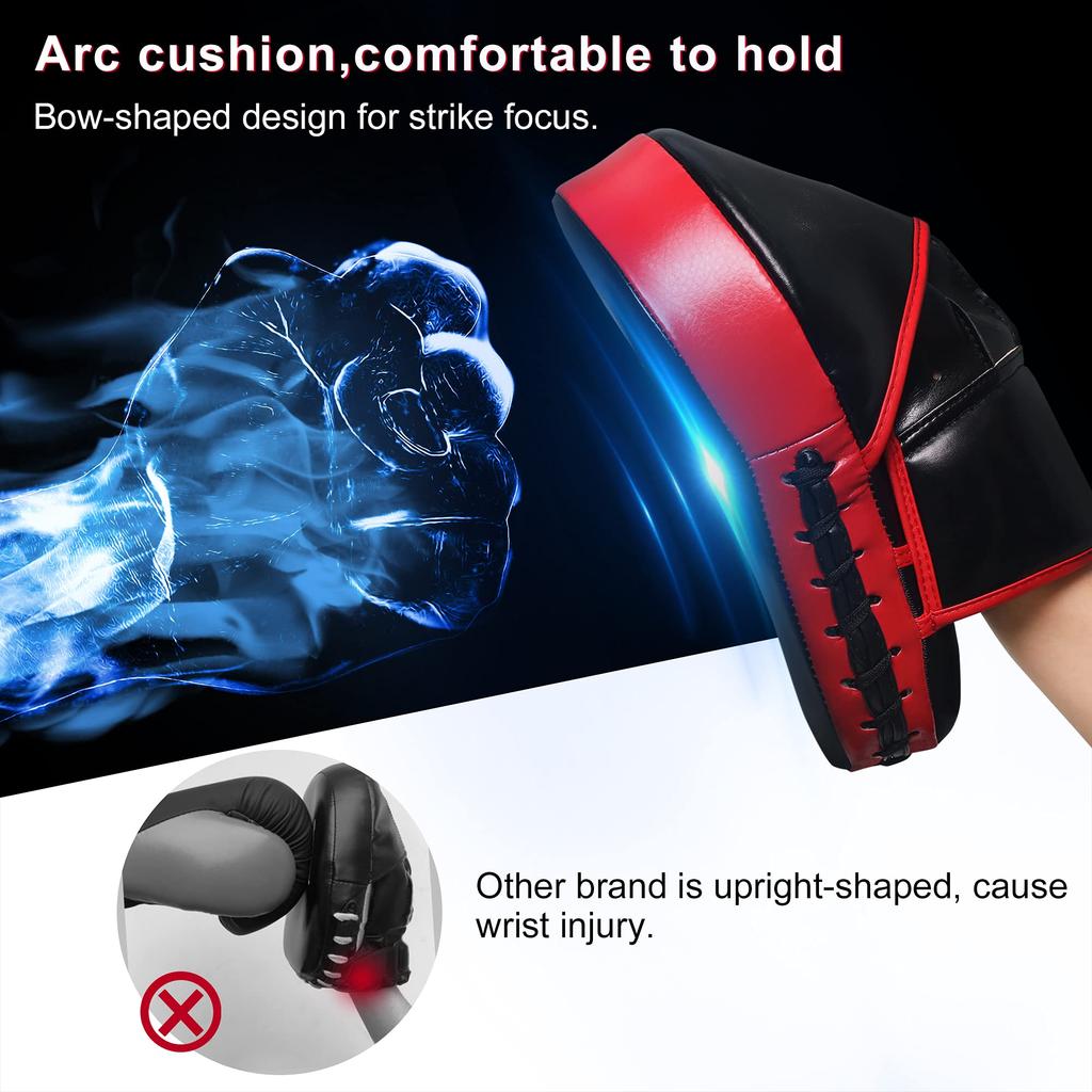 PROIRON Punching Mitts Boxing Mitts Kickboxing Martial Arts Karate Taekwondo Practice Set of 2 One Size Fits Most