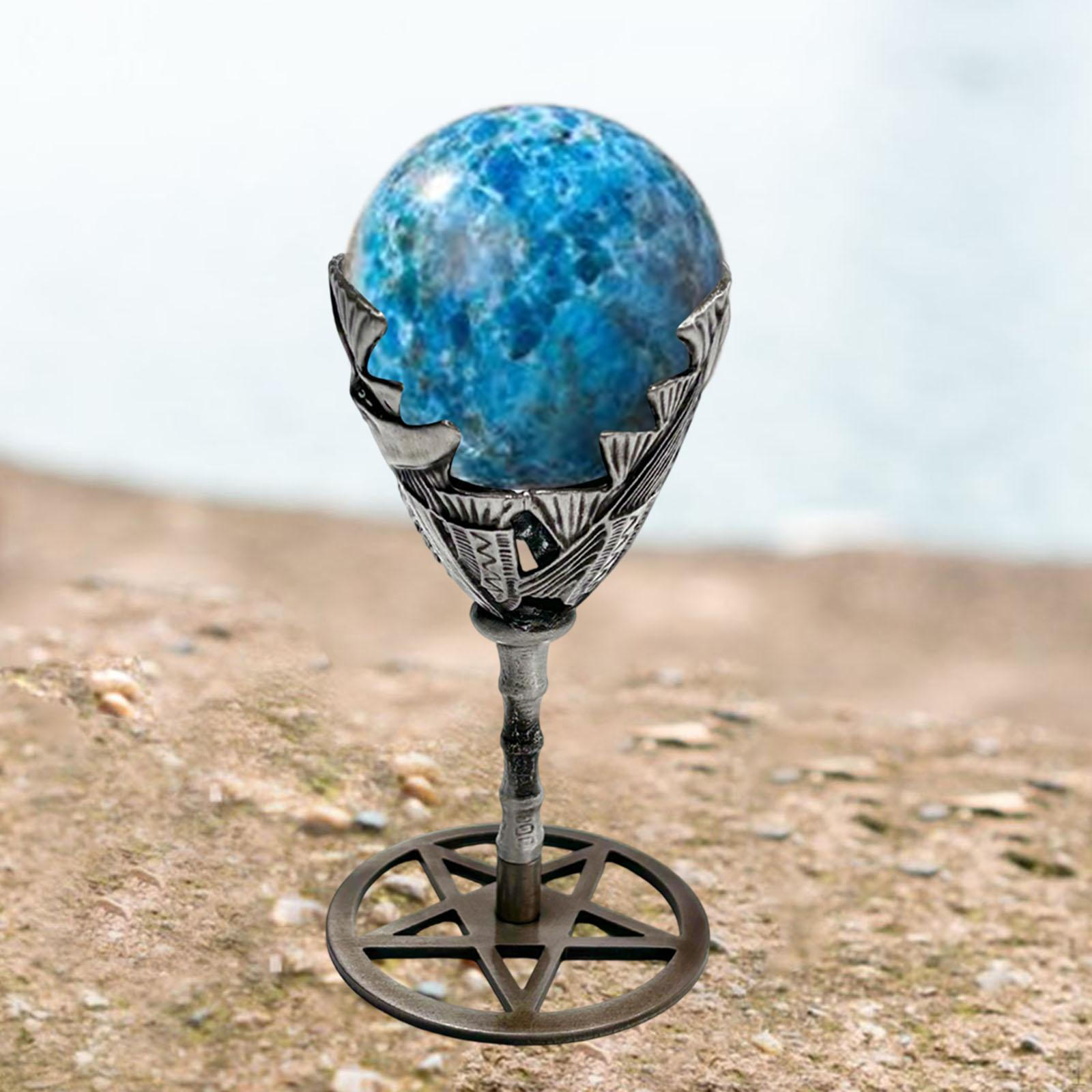 

Подставка-глобус с шаровым основанием, держатель для поделок, яйцо для маленьких коллекционных предметов серебряный