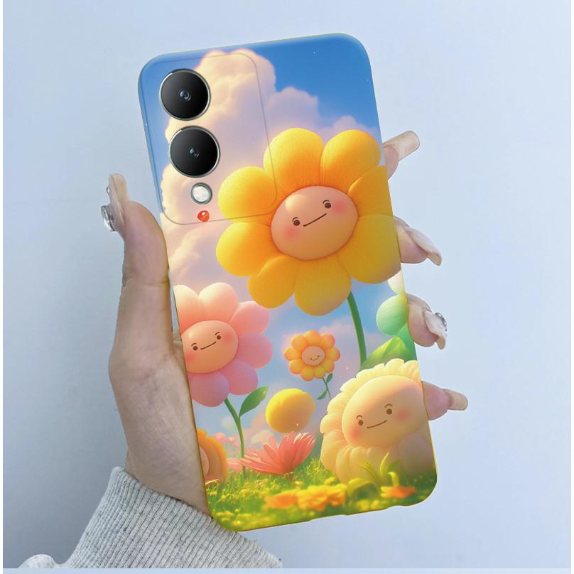 Cute Astronaut Panda Cartoon Phone Case For Vivo Y17s 2023 Casing TPU Slim Back Cover For Vivo Y17S 4G V2310 Soft Silicone Cases