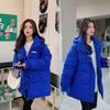 Winter Cotton Long Sleeve Jackets Women's Puffer Parkas Thick Loose Coat with Hood Oversized Warm Padded Outerwear