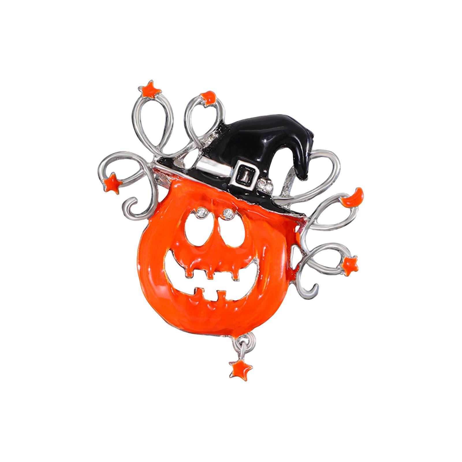 

Halloween Pumpkins Brooch Pin For Women Cute Pumpkins Rhinestone Crystal Brooch Lapel Pins Thanksgiving Festival Holiday Bag Hat Suit Jewelry Gift One Size