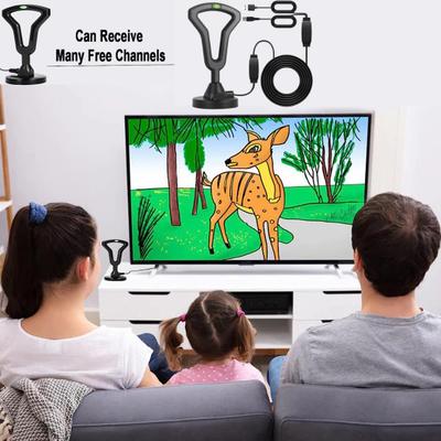 Indoor Digital Antenna Low Latency Signal-Reception High Gain Universal HDTV Aerial Antenna Amplifier