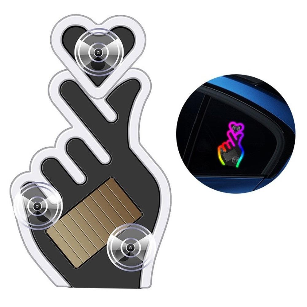 Wireless Hand Heart Neon Light DIY Car Window Ambient Lamp New Decorative Light