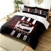 Al Ahly FC 3pc Duvet Cover Set Simple Modern Bedding Set Wrinkle Resistant Soft Fabric All Season Use a perfect gift
