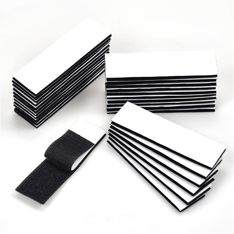20PCS Heavy Duty Hook and Loop Tape Strip - Sturdy and Durable, Easy To Peel and Stick Suitable for Homes and Offices - Reusable