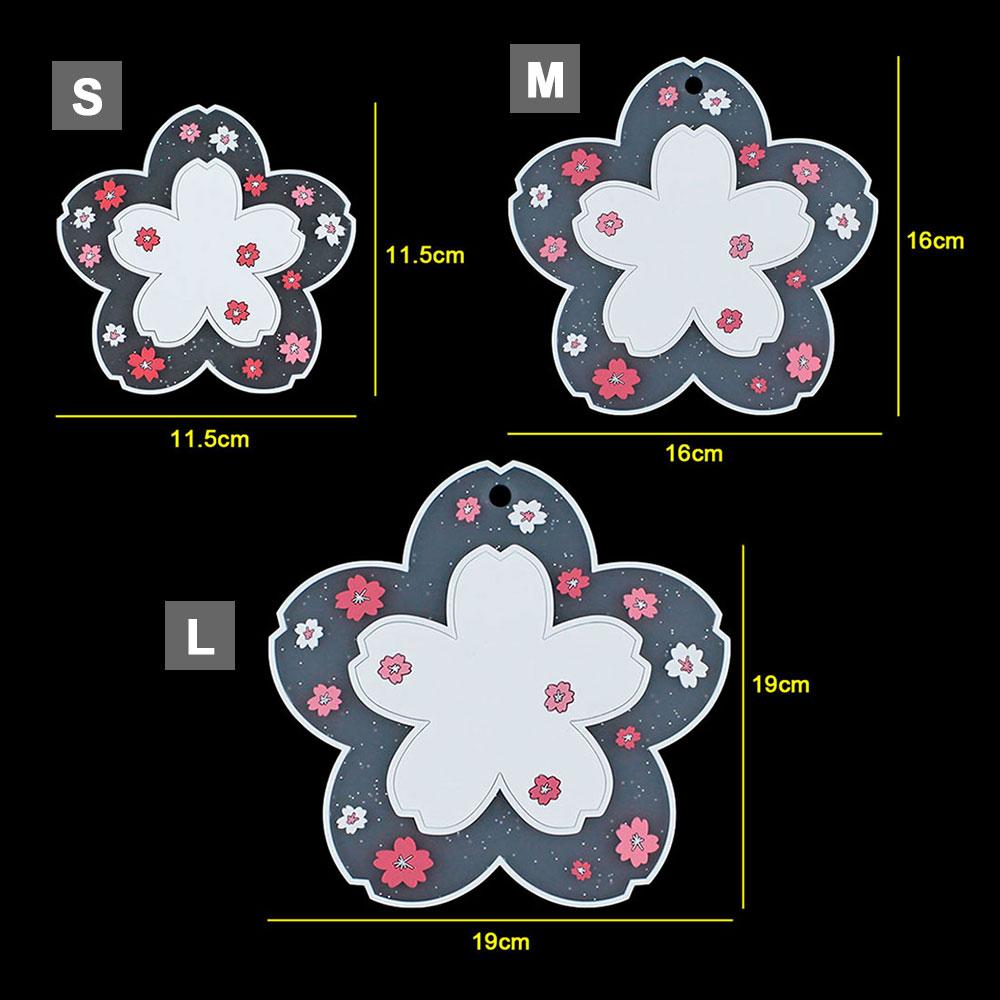 Silicone World 1 ks Podložky pod hrnky Sakura Daisy PVC Měkké podložky Podložka pod misku Podložka pod hrnec Podložka pod talíř Tepelná izolace Prostírání na jídelní stůl